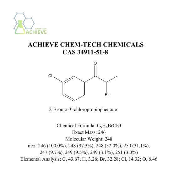 2-Bromo-3'-chloropropiophenone CAS 34911-51-8